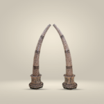 Intricate ivory tusks