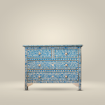 Vintage Bone Inlay Commode