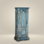 Narrow Distressed Blue Cabinet 