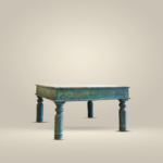 Low Table with Turned Legs