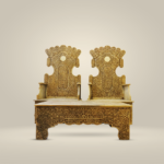 Carved Wooden Seating Set