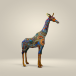 Bohemian Giraffe Art