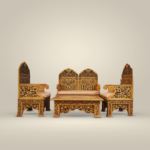 Ornate Wooden Seating Set