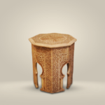 Carved Wooden Side Table
