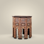 Geometric Intarsia Table