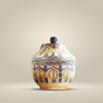 Intricately Painted Jar