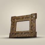 Hand-Crafted Wooden Mirror